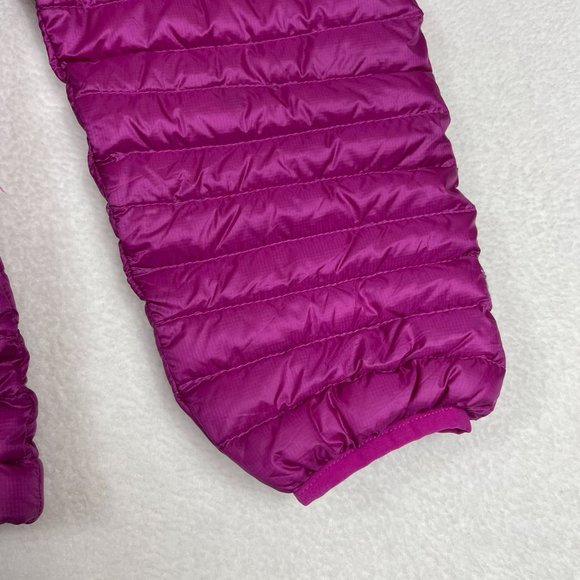 LL Bean Womens Ultralight Downtek Down Puffer Jacket Suze L Fuschia Stowaway - Picture 7 of 13